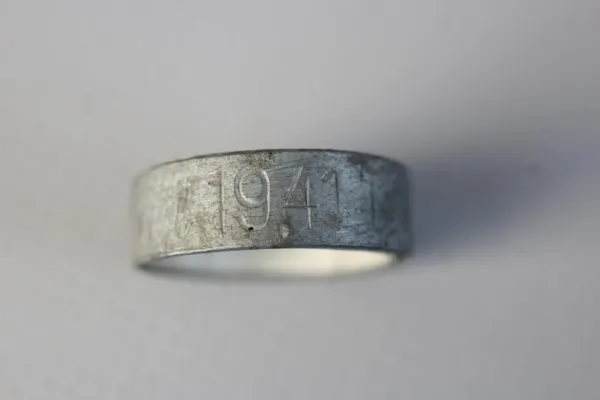 Aluminum bearing ring engraved 1941