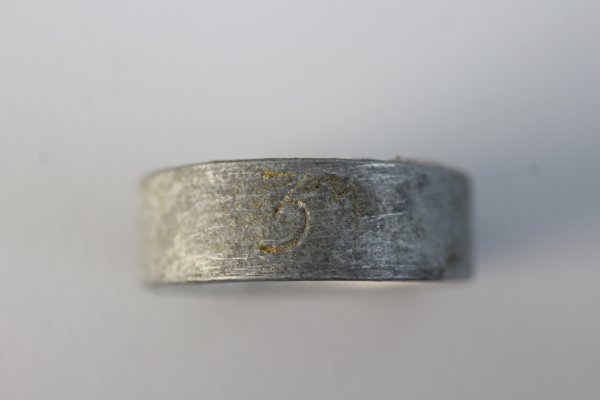 Aluminum bearing ring engraved 1941