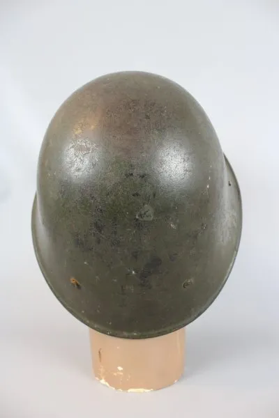 Steel helmet abroad, 6 rivets all around, no interior, original paint