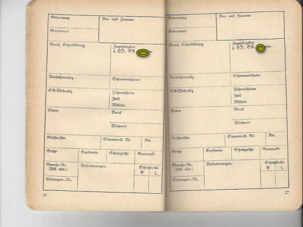 ww2 German Wehrmacht Zugführerbuch auch für SS Einheiten