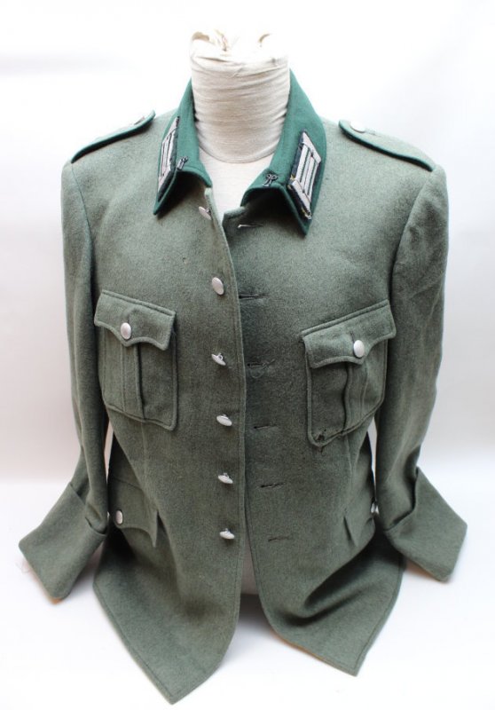 M36 Wehrmacht field blouse for infantry theater production with original collar tabs