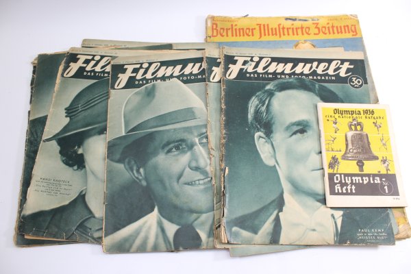 Collection of Berliner Illustrierte and Filmwelt newspapers