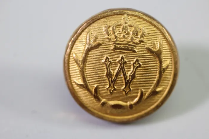 4x original Metall Uniform Knopf Uniformknopf der Deutschen Jägerschaft, Kaiserreich