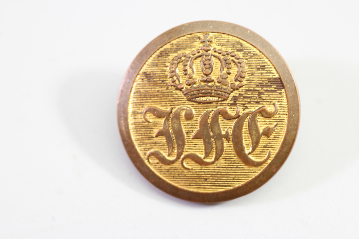 Livree Uniformknopf Deutsches Kaiserreich Feldbluse Knopf Metall Uniform Knopf