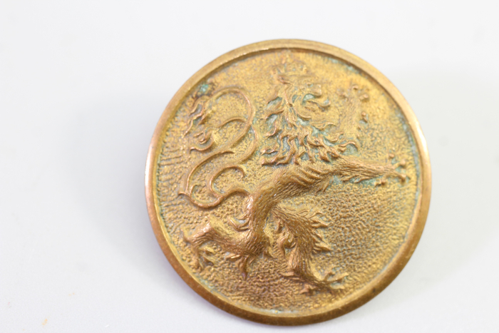 Livree Uniformknopf Messing farbener bayerischen Sergeanten Knopf.