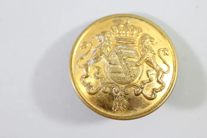 Livery uniform button, metal button, uniform button, from an old uniform tailor's shop, original piece