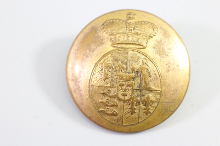 Livery uniform button, metal button, uniform button, from an old uniform tailor's shop, original piece