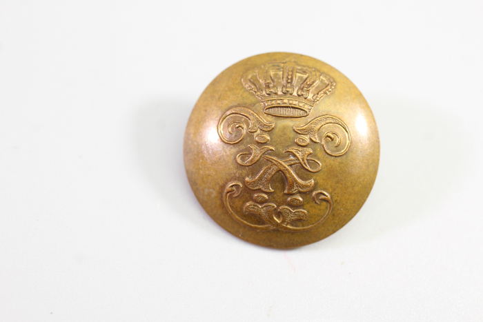 Livery uniform button, metal button, uniform button, from an old uniform tailor's shop, original piece