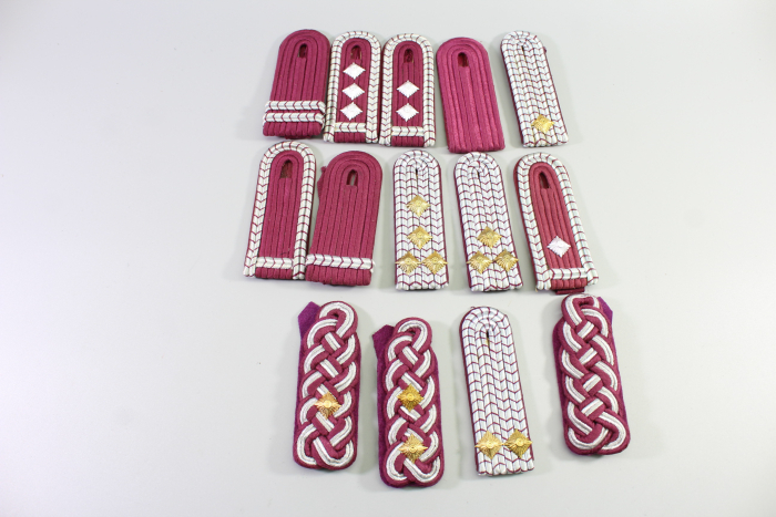 Schulterklappen, Dienstgradabzeichen DDR Feuerwehr