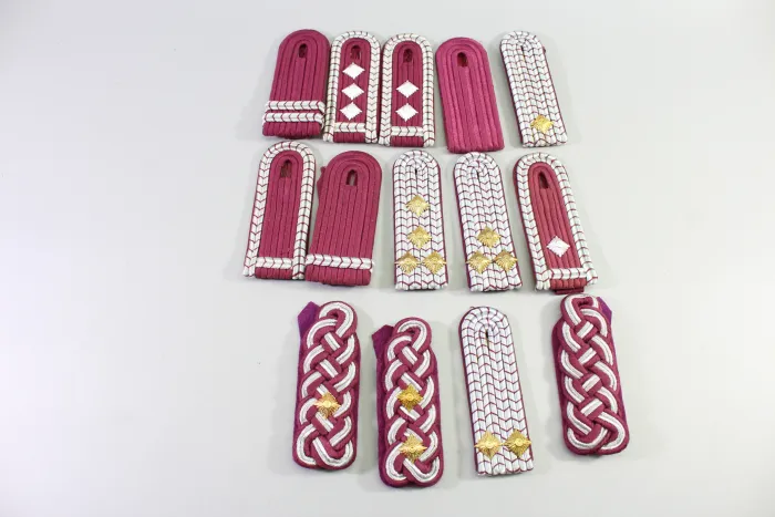 Schulterklappen, Dienstgradabzeichen DDR Feuerwehr