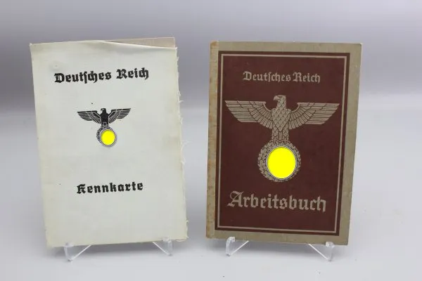 ww2 work book and identification card of a Lüneburger, Lüneburg - Land