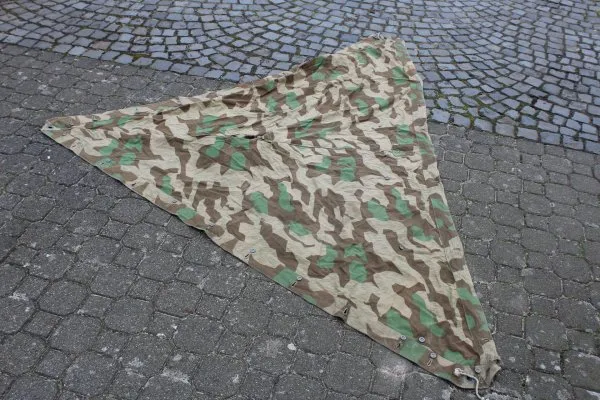 WW2 Wehrmacht tent track, tent tarpaulin 31 splitter camouflage / autumn - summer