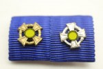 Feldspange / Bandspange Loyalty Service Medal Gold and Silver