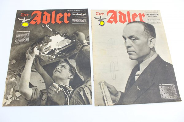 Wehrmacht Der Adler special print edition September 1st 1943, 15 in one day and May 1st of the aircraft designer