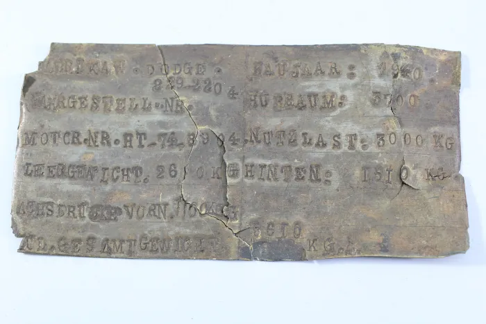 Wehrmacht Motorschild eines DOGE 1940
