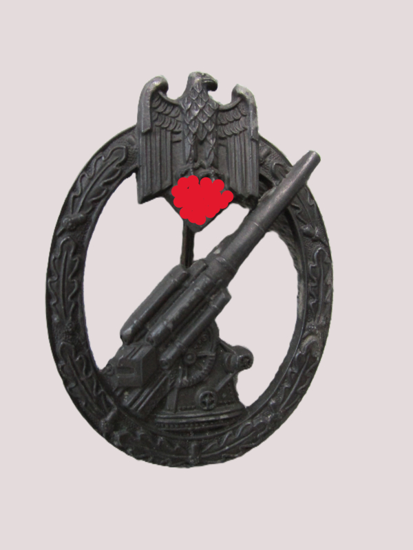 Flakkampfabzeichen des Heeres Feinzink getönt Hersteller R.S