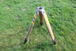 Ww2 Wehrmacht wooden tripod, tripod for theodolite, optics, directional circle or spotlight used condition, manufacturer VIB