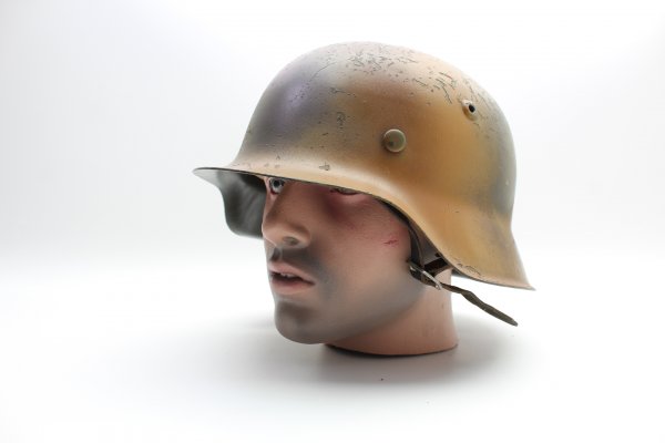 M42 steel helmet manufacturer hKp63 camouflage Normandy, film production not an original