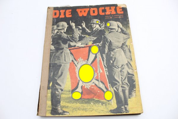 ww2 Wehrmacht newspaper the week, 9 issues bound as a book