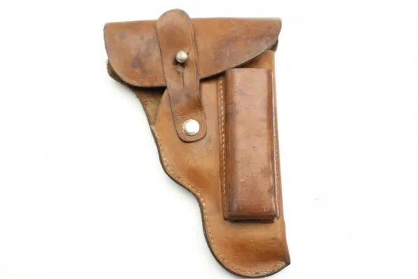 Original Luftwaffe brown pistol pouch / holster WW2