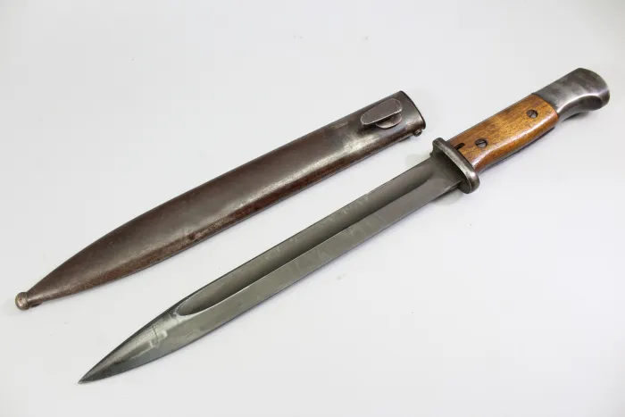 Seitengewehr k98, griechisches Model Nr. 6189, Hersteller E u. F Hörster Solingen, WAA Stempel, Jahr 1937