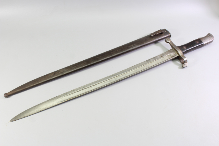 Austria, Kropatschek Model 1886 bayonet, blade marking "38", weapon serial number 704