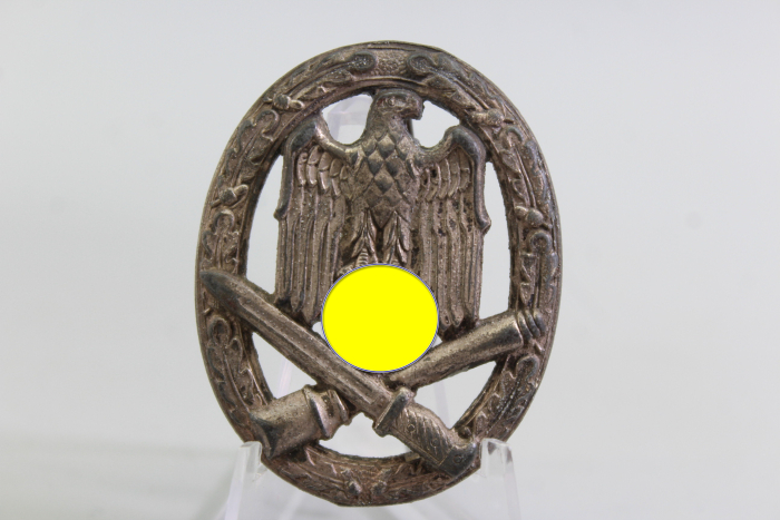 Allgemeines Sturmabzeichen Zink versilbert, Harken nicht vorhanden