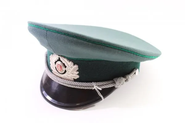 Peaked cap, People's Police of the DDR original piece officer, size 58, cockade, NVA