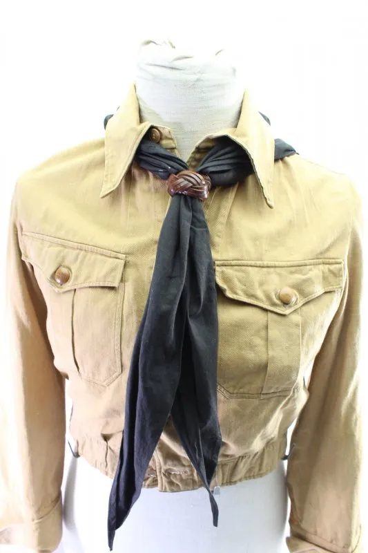 Hitler Youth HJ scarf with leather knot