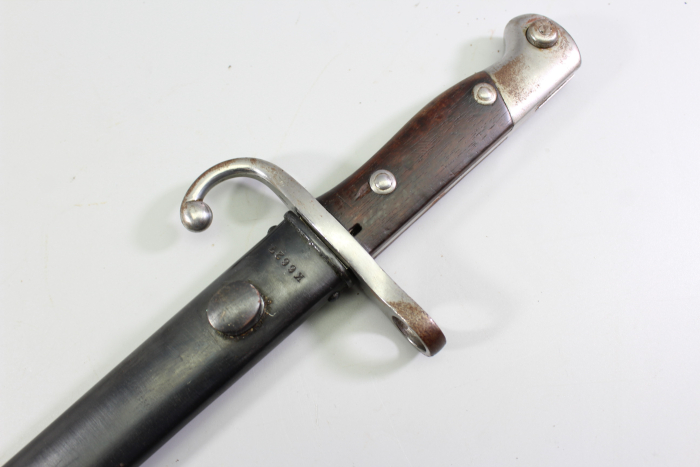 Argentine M1909 bayonet for the Mauser infantry rifle, by Weyersberg Kirschbaum