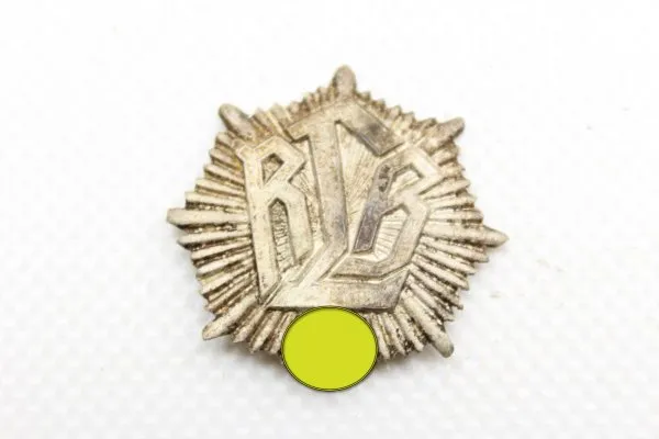 RLB cap badge without enamel, silver-plated