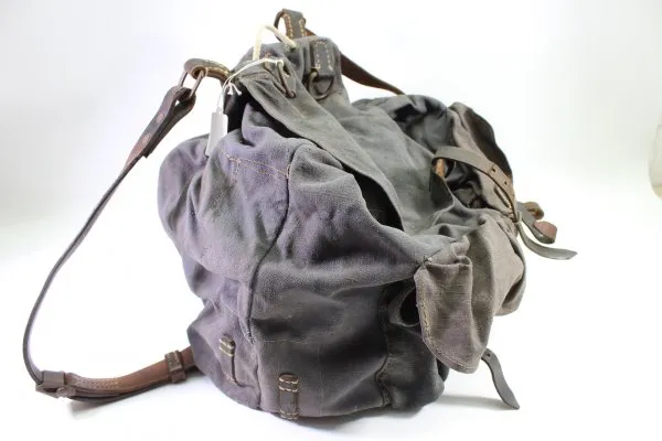 Wehrmacht Luftwaffe Leinen Rucksack mit RB Nummer