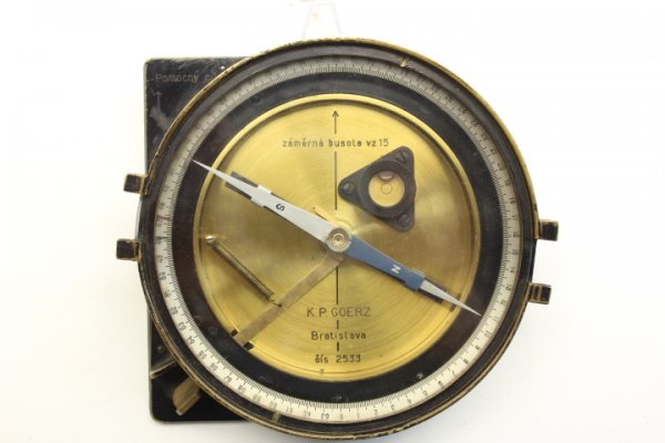 M15 Artilleriekompass, Richt-Bussole Kompass um 1925 K.P. Goertz