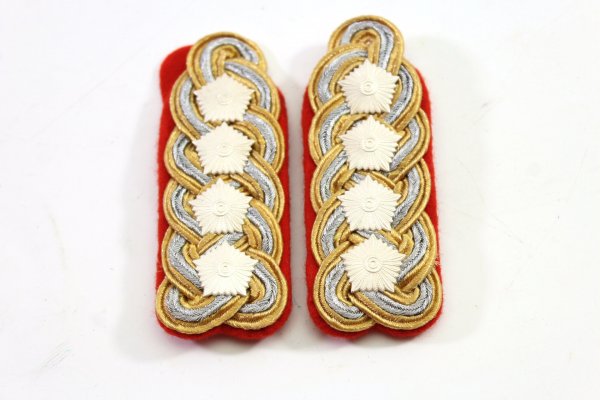 DDR NVA Paar Schulterstücke + Kragenspiegel Heeresgeneral LSK der NVA