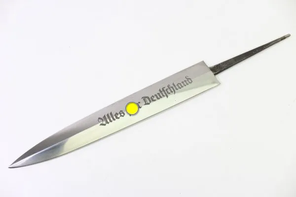 Klinge für SA Dolch noch mit Plisterschliff, Hersteller ED. Wüsthoff Solingen