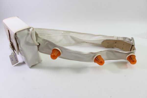 Original GDR traffic signal belt used by the People's Police and the NVA (National People's Army) for regulating traffic
