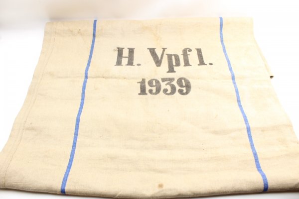 Wehrmacht Heeres catering sack made of linen 1941 H.Verpfl
