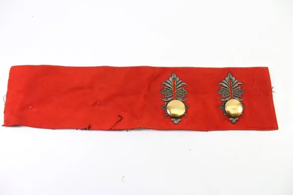 Wehrmacht Army cuffs for the general's colored tunic. Hand-embroidered in gold
