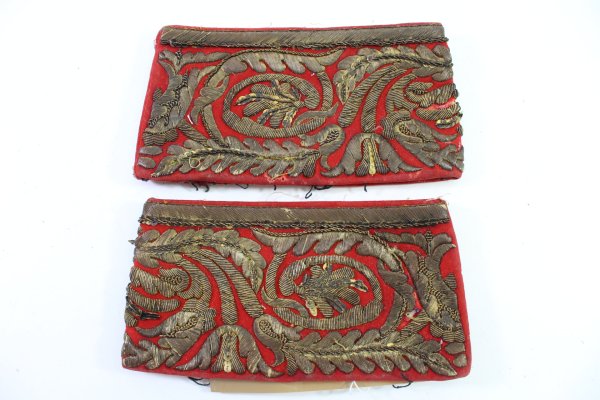 Deutsches Kaiserreich Preußen – Paar Ärmelaufschläge  M1860 für einen General