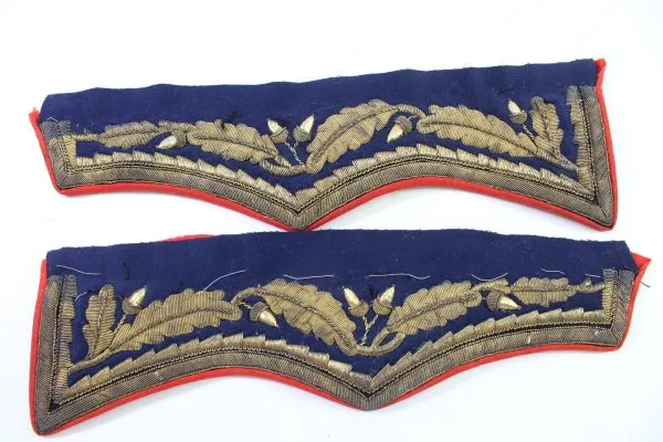 General Schöße Taschenklappen bzw  Schoßtaschenleisten  – Patten - für den Waffenrock um 1900