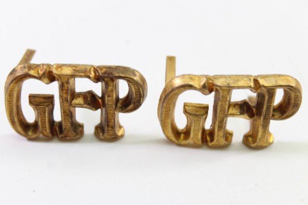 Wehrmacht Schulterstückauflage GFP Geheime Feldpolizei in Gold