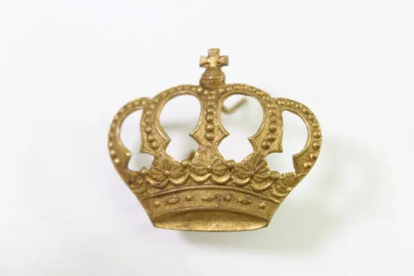 1x Durchbrochene große Krone Kaiserreich 34 mm x 29 mm