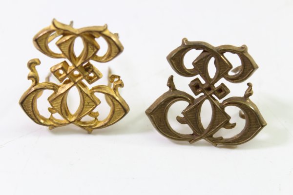 Goldfarbene Auflagen Epaulette – Schulterstück