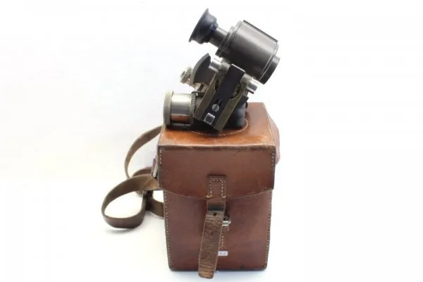 ww2 sweden artillery target optics in leather case 1941