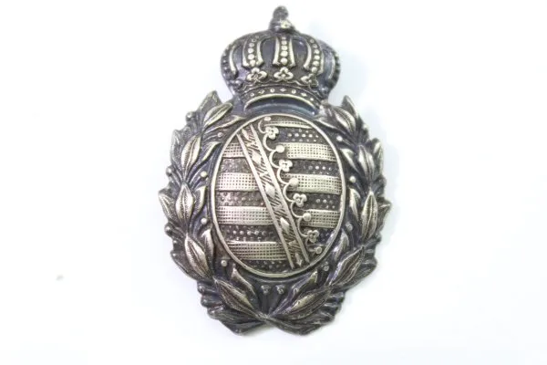 Helmet crest, Saxony coat of arms for the shako star for enlisted men in the Saxon Jäger Battalion
