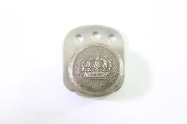 Kaiserreich, silberfarbener Schoßknopf, ca. 21 mm