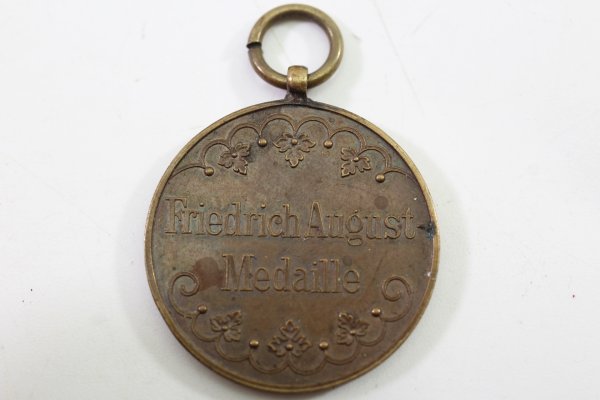 Saxony Friedrich August Medal in Bronze 1905