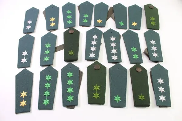 DDR / NVA bundle of various shoulder boards for ranks