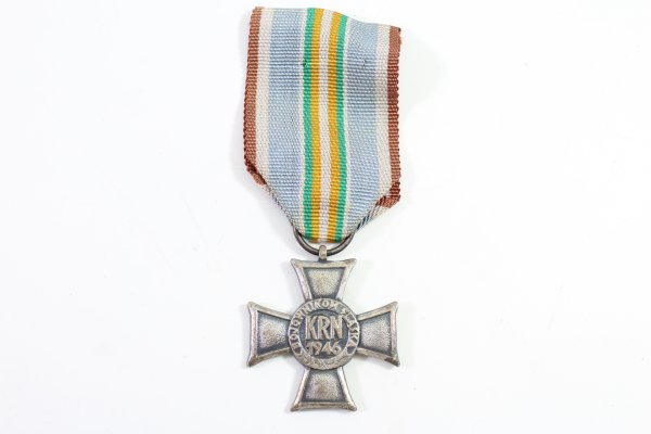 Poland, Silesian Uprising Cross 1946 on ribbon