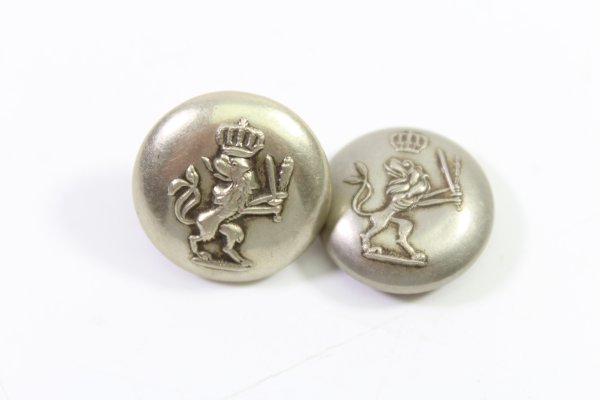 Silver uniform buttons metal for civil servants Bavaria manufacturer M. Kutsch
